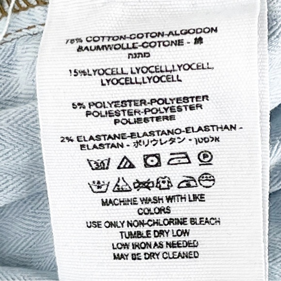 FREE PEOPLE Exposed Button Fly Intentionally Ripped Frayed Hem Jeans, Size 27 - Picture 4 of 12